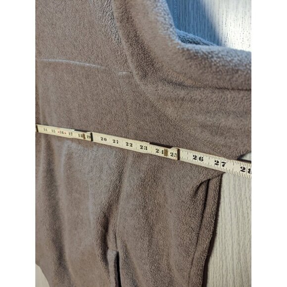 Croft & Barrow Fleece Sweater Mens 2XL Quarter Zip Long Sleeve Sweatshirt Brown - Picture 4 of 6